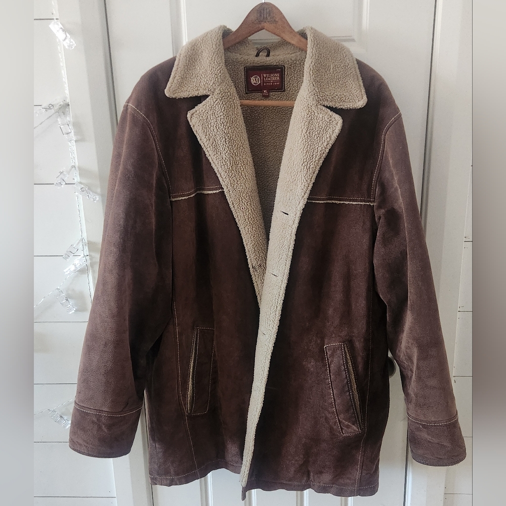 Wilsons Leather Shearling Coat XL